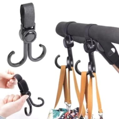 5 Móc Treo Đa Năng Xe Máy, Xe Đạp, Xe Đẩy Trẻ Em - Xoay 360 Độ, Lắp Đặt Nhanh 7