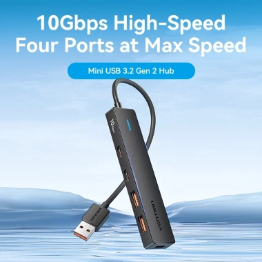 5 trong 1 A Hub Vention 10Gbps USB 3.2 Gen 2 Nhỏ gọn di động tương thích PC Type-A Giá 240.000 VND 2 5 trong 1 A Hub Vention 10Gbps USB 3.2 Gen 2 Nhỏ gọn di động tương thích PC Type-A Giá 240.000 VND 2