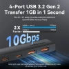 5 trong 1 A Hub Vention 10Gbps USB 3.2 Gen 2 Nhỏ gọn di động tương thích PC Type-A Giá 240.000 VND 4