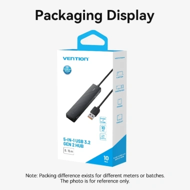 5 trong 1 A Hub Vention 10Gbps USB 3.2 Gen 2 Nhỏ gọn di động tương thích PC Type-A Giá 240.000 VND
