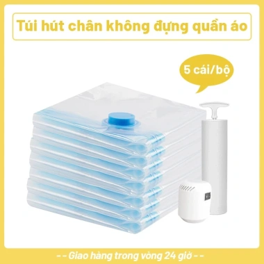 5 Túi Hút Chân Không Đựng Quần Áo, Chăn Gối - Chống Nước, Chống Ẩm, Giảm Giá 67k