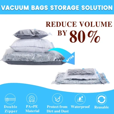 5 Túi Hút Chân Không Đựng Quần Áo, Chăn Gối - Chống Nước, Chống Ẩm, Giảm Giá 67k 8