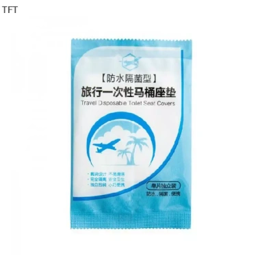 50 miếng đệm lót ghế vệ sinh PE an toàn du lịch dùng một lần - Giá chỉ 48.811 VND