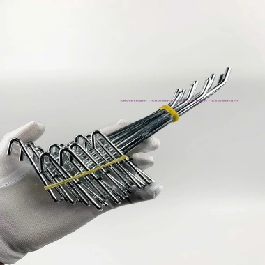 50 móc mạ xi + tay cài lưới sắt đa năng - Móc treo điện thoại, đồ gia dụng, 148.200₫