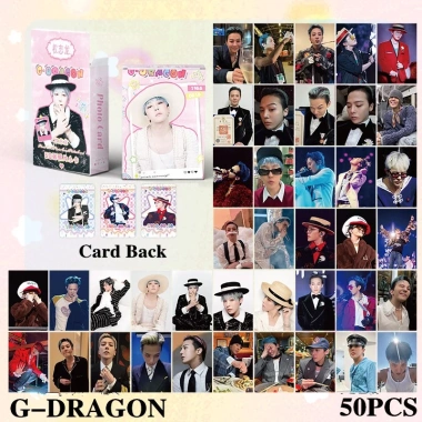 50 Photocard BIGBANG G-Dragon Laser 3D LOMO Ba chiều - Giá 57.200 VND, giảm giá