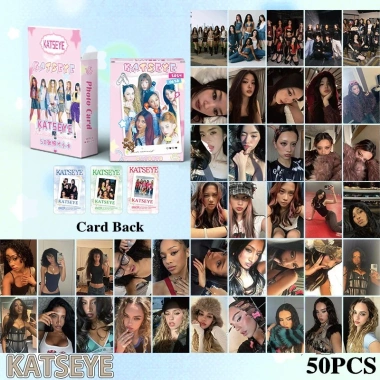 50 Thẻ Holographic KATSEYE Laser LOMO Photocard KPOP Album Giảm Giá Đến 57.200₫
