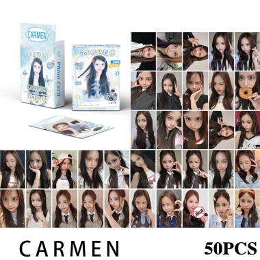 50 Thẻ Holographic KPOP CARMEN Hearts2Hearts LOMO Laser - Bộ Sưu Tập, Giá 58.300đ 2