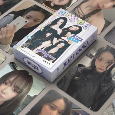 50 Thẻ Laser Aespa Karina NingNing Mùa Đông Giselle - Photocard Kpop Album Lomo Cards Bưu Thiếp Giá 38.500 VND