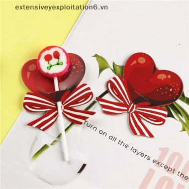 50 Thẻ Trang Trí Nơ Trái Tim Đỏ Lollipop - Đồ Dùng Tiệc Lễ Tình Nhân, Sinh Nhật, Quà Tặng 50.544 VND 5 50 Thẻ Trang Trí Nơ Trái Tim Đỏ Lollipop - Đồ Dùng Tiệc Lễ Tình Nhân, Sinh Nhật, Quà Tặng 50.544 VND 5