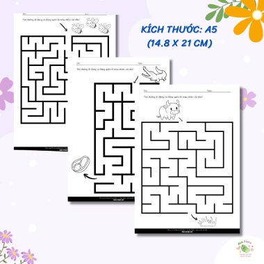 50 Trang Tô Màu Giải Mã Mê Cung - Rèn Luyện Tư Duy Logic Cho Bé Giá 16.500