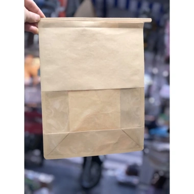 50 túi giấy kraft nâu đầu kẽm - Đựng bánh mì, bánh gối, đa năng, giá 110.000 VND