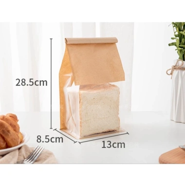 50 túi giấy kraft nâu đầu kẽm - Đựng bánh mì, bánh gối, đa năng, giá 110.000 VND
