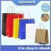 50 túi giấy kraft Nhật Bản đa màu, có quai xách, xi măng, thích hợp đựng quà và thực phẩm - Giảm 23%
