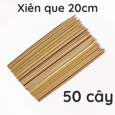 50 Xiên Que Đầu Nhọn 20cm Dùng Cắm Hoa Giấy, Hoa Sáp, Xiên Thịt Nướng - 20.000₫ 9 50 Xiên Que Đầu Nhọn 20cm Dùng Cắm Hoa Giấy, Hoa Sáp, Xiên Thịt Nướng - 20.000₫ 9