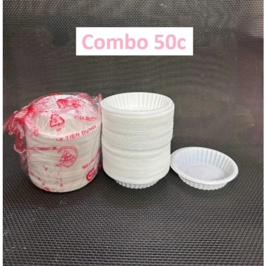 500 Đĩa nhựa Đĩa Hến, Chén chấm SG đựng tương ớt, gia vị, nước chấm dùng 1 lần - Giá ưu đãi 100.000₫