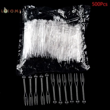 500 Nĩa Trái Cây Nhựa Dùng Một Lần – Tiệc BBQ Giá 35.000 VNĐ – Gậy Chọn Bộ Hot