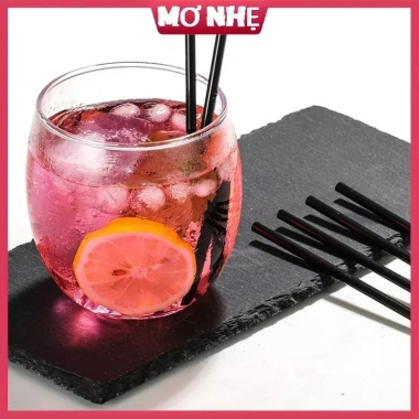 500 Ống Hút Cocktail Dùng Một Lần 21/13cm Đen Dài Ngắn - Tiệc Cưới, Giá 120.200₫ 6