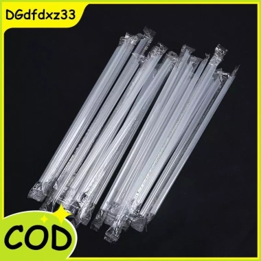 500 Ống Hút Nhựa DIY Dùng Một Lần Trong Suốt Đầu Nhọn Mỏng - Phụ Kiện Nhà Bếp VN