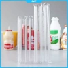 500 ống hút nhựa dùng một lần ngắn trong suốt đầu nhọn, phụ kiện nhà bếp giá ưu đãi 7