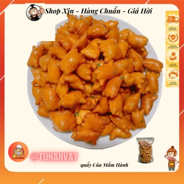500g Bánh Quẩy Cua Vị Mắm Hành Giòn Chiên Mắm - Giá 22.000, Đồ ăn vặt ngon