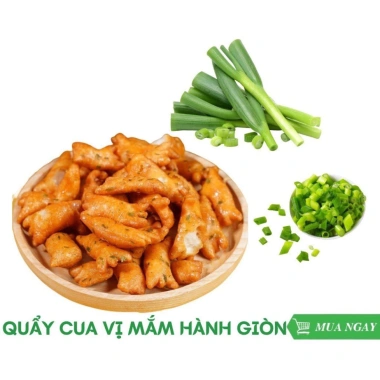 500g Bánh Quẩy Cua Vị Mắm Hành Giòn Tan - Đồ Ăn Vặt Giá 18.000 VND 3