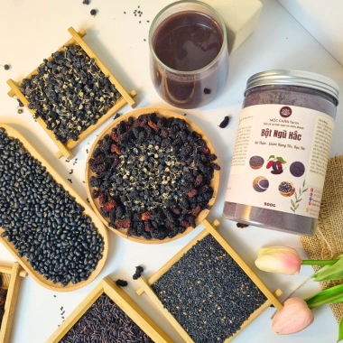 500g Bột Ngũ Hắc Không Đường – Dâu tằm, Hắc Kỳ Tử – Bổ Thận, Giảm Rụng Tóc – 140.000 VND 5