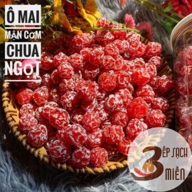 500g Ô Mai Mận Cơm Đỏ Sấy – Chua ngọt, Mứt Tết, Đồ ăn vặt, Giá ưu đãi 42.000₫ 4