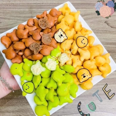 500gr Bánh gấu chùm ngây mix vị - Ngon giòn, đa vị, giảm giá 90.000đ 5