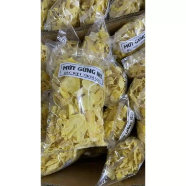 500gr Mứt gừng khô đặc biệt Huế lát mỏng - ít đường, cay nồng, giá 65.000 VND 2