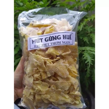 500gr Mứt gừng khô đặc biệt Huế lát mỏng - ít đường, cay nồng, giá 65.000 VND 3