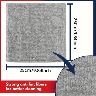 5/10 Vải Lau Microfiber Đa Năng - Khăn Rửa Xe, Nhà Bếp, Phòng Tắm, Cửa Sổ - Giá ưu đãi 45.360đ