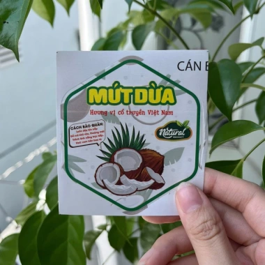 55 tem lục giác 7x8cm mứt dứa Giá chỉ 46.000đ, thơm ngon, làm bánh và quà tặng