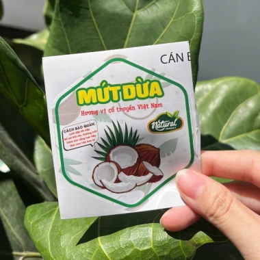 55 tem lục giác 7x8cm mứt dứa Giá chỉ 46.000đ, thơm ngon, làm bánh và quà tặng