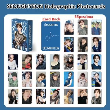 55 Thẻ Holographic KPOP CORTIS - James, Martin, Juhoon, Lomo - 42.900 VND
