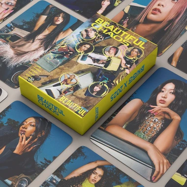 55 Thẻ KATSEYE Photocards BEAUTIFUL CHAOS Album KPOP LOMO - Bộ Sưu Tập Thẻ 57k