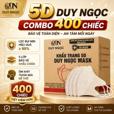 5D Duy Ngọc Thùng 400 Khẩu Trang 3 Lớp Kháng Khuẩn Chống Bụi Mịn Giá 132k 7 5D Duy Ngọc Thùng 400 Khẩu Trang 3 Lớp Kháng Khuẩn Chống Bụi Mịn Giá 132k 7