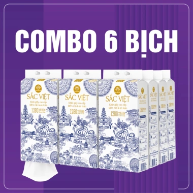 6 Bịch Giấy Treo Tường Sắc Việt 1.320 Tờ - 4 Lớp Mềm Mịn, Bột Gỗ Tự Nhiên - 141.000 VND 10 6 Bịch Giấy Treo Tường Sắc Việt 1.320 Tờ - 4 Lớp Mềm Mịn, Bột Gỗ Tự Nhiên - 141.000 VND 10
