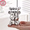 6 Cái Nĩa Tráng Miệng Thép Không Gỉ N2HAO + Lọ Bảo Quản Gấu Dễ Thương - Lý Tưởng cho Tiệc Salad 3