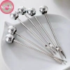 6 Cái Nĩa Tráng Miệng Thép Không Gỉ N2HAO + Lọ Bảo Quản Gấu Dễ Thương - Lý Tưởng cho Tiệc Salad 6