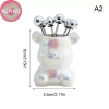 6 Cái Nĩa Tráng Miệng Thép Không Gỉ N2HAO + Lọ Bảo Quản Gấu Dễ Thương - Lý Tưởng cho Tiệc Salad 8