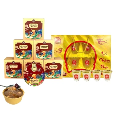 6 chén yến chưng bát bảo + 6 ly yến đường phèn cao cấp - Giảm còn 840.000₫ 6