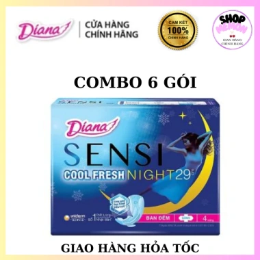 6 gói Đêm Cool 29cm - Giảm 20% còn 118.000₫, mỏng nhẹ, thoáng khí, bảo vệ da