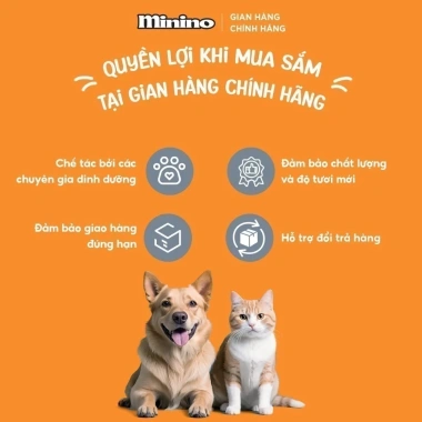 6 Gói Hạt Minino Cho Mèo 1.3-1.5kg - Thức ăn dinh dưỡng, giảm giá 607.000 VND