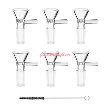 6 Gói Phễu Thủy Tinh Borosilicate 14mm Tay Cầm Mini Chip Chịu Nhiệt Cho Nấu Ăn & Cắm Trại - 84,480₫