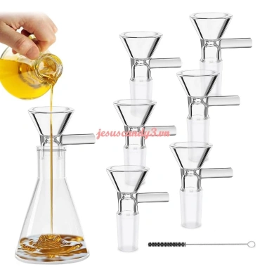 6 Gói Phễu Thủy Tinh Borosilicate 14mm Tay Cầm Mini Chip Chịu Nhiệt Cho Nấu Ăn & Cắm Trại - 84,480₫