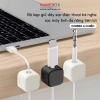 6 Kẹp Dây Sạc Hút Nam Châm - Giữ Dây Cáp Tai Nghe, Chuột, Laptop, Điện Thoại