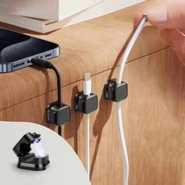6 Kẹp Dây Sạc Hút Nam Châm - Giữ Dây Cáp Tai Nghe, Chuột, Laptop, Điện Thoại 4 6 Kẹp Dây Sạc Hút Nam Châm - Giữ Dây Cáp Tai Nghe, Chuột, Laptop, Điện Thoại 4