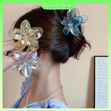 6 Kẹp Tóc Nữ Thời Trang Plumeria Hoa Nhiều Màu - Phù hợp Bãi Biển Hè, Giá 33.5k