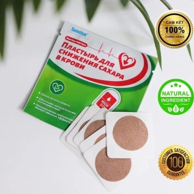 6 Miếng Dán Đái Tháo Đường Nga - 100% Thảo Mộc, Ổn Định Đường Huyết, Ngăn Ngừa Biến Chứng
