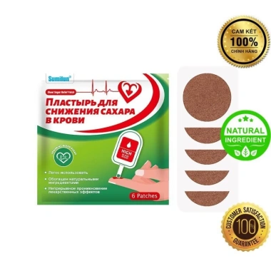 6 Miếng Dán Đái Tháo Đường Nga - 100% Thảo Mộc, Ổn Định Đường Huyết, Ngăn Ngừa Biến Chứng 9 6 Miếng Dán Đái Tháo Đường Nga - 100% Thảo Mộc, Ổn Định Đường Huyết, Ngăn Ngừa Biến Chứng 9